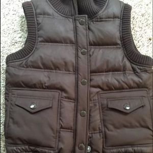 Victoria Secret Pink puffer brown vest small